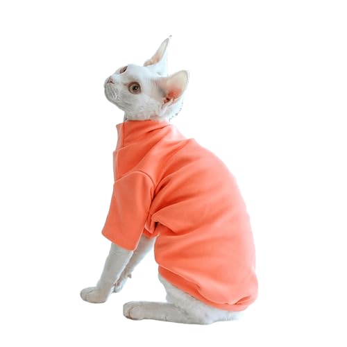 UOSIA Sphynx Katzen Solid Warm Shirt Weiches Haarloses Katzen Pullover Shirt Mit Ärmeln All Season Licht Und Warm Schildkröten Hals Undershirt Für Devon Rex, Peterbald UOSIA Sphynx Katzen Solid Warm Shirt Weiches Haarloses Katzen Pullover Shirt Mit Ärmeln All Season Licht Und Warm Schildkröten Hals Undershirt Für Devon Rex, Peterbald von UOSIA
