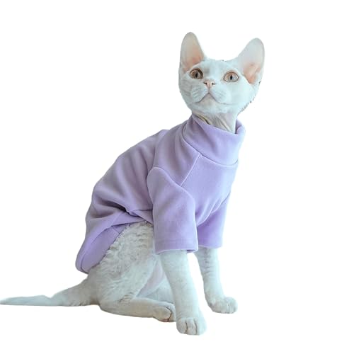 UOSIA Sphynx Katzen Solid Warm Shirt Weiches Haarloses Katzen Pullover Shirt Mit Ärmeln All Season Licht Und Warm Schildkröten Hals Undershirt Für Devon Rex, Peterbald UOSIA Sphynx Katzen Solid Warm Shirt Weiches Haarloses Katzen Pullover Shirt Mit Ärmeln All Season Licht Und Warm Schildkröten Hals Undershirt Für Devon Rex, Peterbald von UOSIA