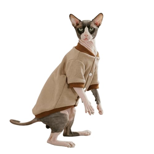 UOSIA Sphynx Katzenmantel Herbst Winter Haarlose Katze Solid Color Cardigan Pullover Warm Dicke Mode Kätzchen Sweatshirt Sphynx Katze Winterjacke Mit Knopf UOSIA Sphynx Katzenmantel Herbst Winter Haarlose Katze Solid Color Cardigan Pullover Warm Dicke Mode Kätzchen Sweatshirt Sphynx Katze Winterjacke Mit Knopf von UOSIA