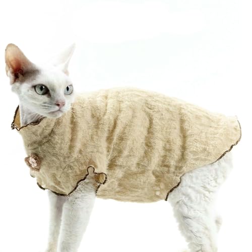 UOSIA Spitze Sphynx Cat T-Shirt Weich Bequem Haarlose Katzenkleidung Kätzchen Pyjamas Für Devon Rex, Cornish Rex, Peterbald UOSIA Spitze Sphynx Cat T-Shirt Weich Bequem Haarlose Katzenkleidung Kätzchen Pyjamas Für Devon Rex, Cornish Rex, Peterbald von UOSIA