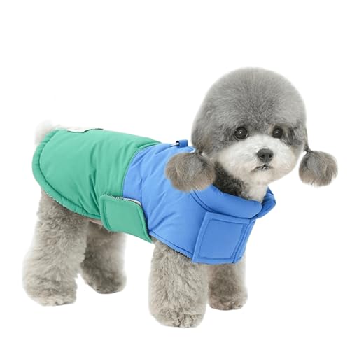 UOSIA Süße kleine Hundejacke wasserdichte Winterjacke für Welpen Weste mit D-Ring Verstellbar Farbiger Patchwork-Mantel mit Polsterung für kleine und mittelgroße Hunde UOSIA Süße kleine Hundejacke wasserdichte Winterjacke für Welpen Weste mit D-Ring Verstellbar Farbiger Patchwork-Mantel mit Polsterung für kleine und mittelgroße Hunde von UOSIA