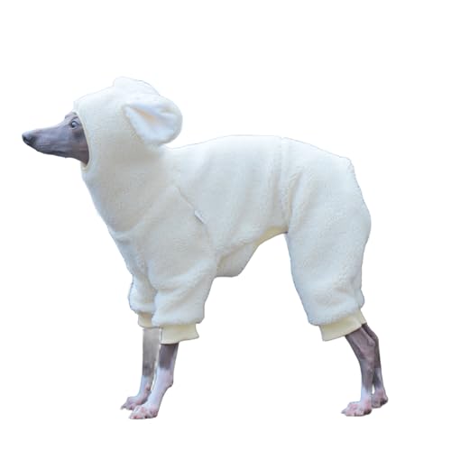 UOSIA Süßes Kaninchen Rars Windhund Pyjama Einfarbiges Windhund Rollkragen Kapuzenpullover-Jumper Warmer Fleece Ganzkörper Onesie Outfit für windhundähnliche Hunde UOSIA Süßes Kaninchen Rars Windhund Pyjama Einfarbiges Windhund Rollkragen Kapuzenpullover-Jumper Warmer Fleece Ganzkörper Onesie Outfit für windhundähnliche Hunde von UOSIA