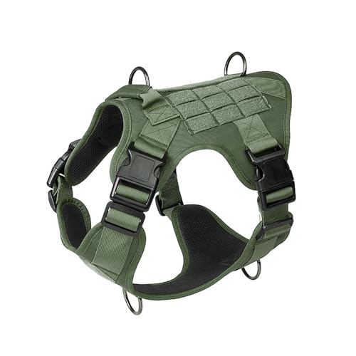 UOSIA Tactical Dog Harness Nylon Verstellbare Hundeweste Mit Mesh Futter, Griff & 2 D-Ringe, MOLLE System Für Große Und Mittlere Hunde UOSIA Tactical Dog Harness Nylon Verstellbare Hundeweste Mit Mesh Futter, Griff & 2 D-Ringe, MOLLE System Für Große Und Mittlere Hunde von UOSIA