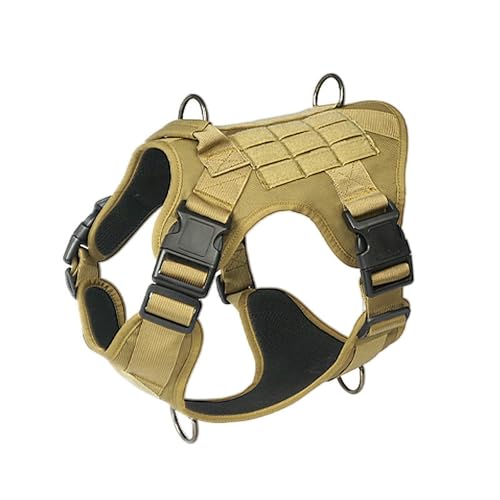 UOSIA Tactical Dog Harness Nylon Verstellbare Hundeweste Mit Mesh Futter, Griff & 2 D-Ringe, MOLLE System Für Große Und Mittlere Hunde UOSIA Tactical Dog Harness Nylon Verstellbare Hundeweste Mit Mesh Futter, Griff & 2 D-Ringe, MOLLE System Für Große Und Mittlere Hunde von UOSIA