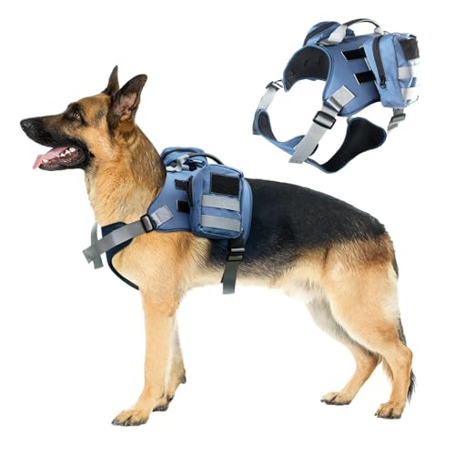 UOSIA Tactical Dog Harness – Premium Oxford Stoff Mit Mesh Polsterung, Verstellbarer Passform, Abnehmbare Aufbewahrungstasche & Griff Für Mittlere Große Hunde UOSIA Tactical Dog Harness – Premium Oxford Stoff Mit Mesh Polsterung, Verstellbarer Passform, Abnehmbare Aufbewahrungstasche & Griff Für Mittlere Große Hunde von UOSIA