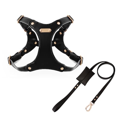 UOSIA Verstellbarer Weicher Lederhundgurt Und Leine Set Für Kleine Mittlere Hunde Bequemes Kein Ziehen Hundegurt Mit 2 Leine Clips Für Haustiertraining Gehen UOSIA Verstellbarer Weicher Lederhundgurt Und Leine Set Für Kleine Mittlere Hunde Bequemes Kein Ziehen Hundegurt Mit 2 Leine Clips Für Haustiertraining Gehen von UOSIA