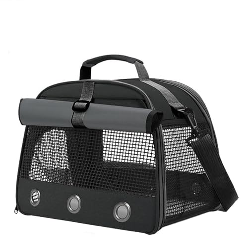UOSIA Vogelträgertasche Mit Barsch- Und Feeder -Tassen Tragbarer Vogel Reiseträger Mit Tablett Und Mesh Für Papagei, Kleiner Tierkäfig von UOSIA