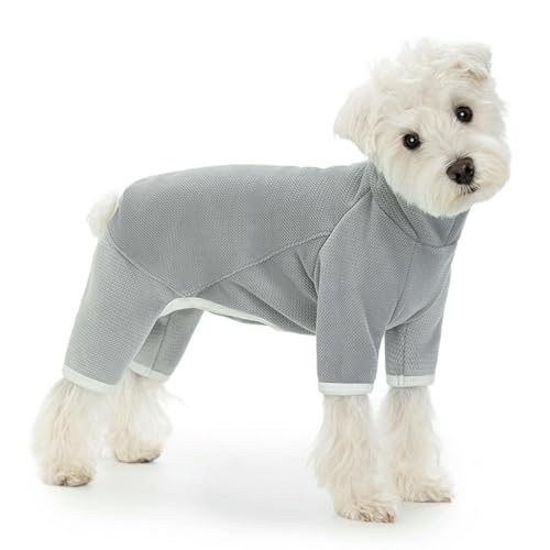 UOSIA Warme Fleece-Jacke für kleine Hunde Winter 4-Legs Winddichter Hundeanzug mit Leinenöffnung Gemütlicher Rollkragen-Pyjama-Pullover für kleine, mittelgroße und große Hunde UOSIA Warme Fleece-Jacke für kleine Hunde Winter 4-Legs Winddichter Hundeanzug mit Leinenöffnung Gemütlicher Rollkragen-Pyjama-Pullover für kleine, mittelgroße und große Hunde von UOSIA