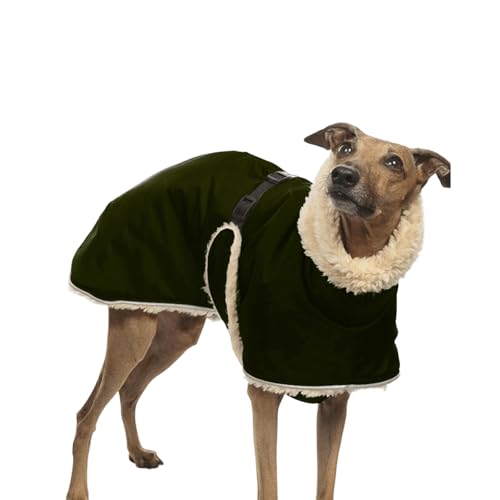 UOSIA Warme Hund Fleece Jacke Winddichte Italienische Greyhound Kleidung Mit Pelzigem Kragen Dicke Winter Whippet Hund Mantel Schneejacken Für Mittlere Große Hunde UOSIA Warme Hund Fleece Jacke Winddichte Italienische Greyhound Kleidung Mit Pelzigem Kragen Dicke Winter Whippet Hund Mantel Schneejacken Für Mittlere Große Hunde von UOSIA