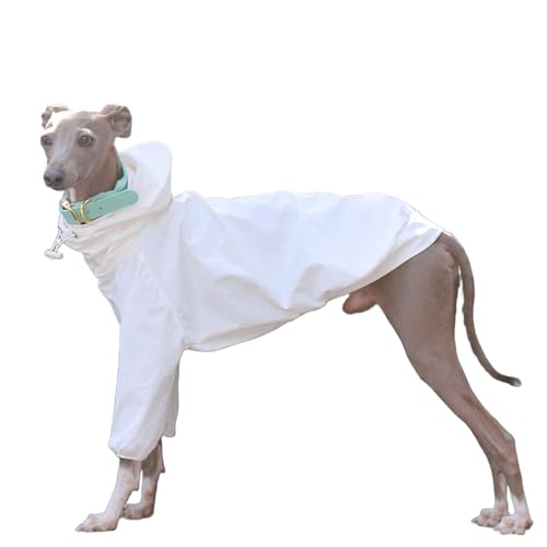 UOSIA Whippet-Hunderegenmantel wasserdichte Hunderegenjacke mit Abnehmbarer Kapuze Verstellbar 2 Beine Hoher Kragen Welpenregenmantel Poncho für Windhund UOSIA Whippet-Hunderegenmantel wasserdichte Hunderegenjacke mit Abnehmbarer Kapuze Verstellbar 2 Beine Hoher Kragen Welpenregenmantel Poncho für Windhund von UOSIA