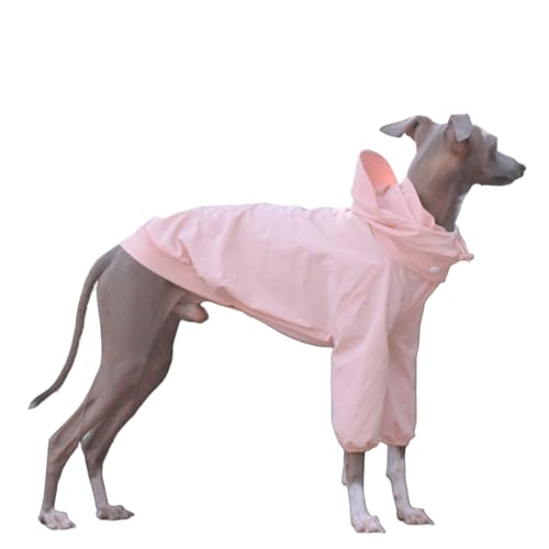 UOSIA Whippet-Hunderegenmantel wasserdichte Hunderegenjacke mit Abnehmbarer Kapuze Verstellbar 2 Beine Hoher Kragen Welpenregenmantel Poncho für Windhund UOSIA Whippet-Hunderegenmantel wasserdichte Hunderegenjacke mit Abnehmbarer Kapuze Verstellbar 2 Beine Hoher Kragen Welpenregenmantel Poncho für Windhund von UOSIA