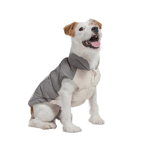 UOSIA Winter Hund Weste Mantel Stand-Up Kragen Warme Reflektierende Puffer Jacke Weste Mit Leine Loch Verstellbar Fit Zip Up Welpen Jacke Für Kleine Mittlere Hunde UOSIA Winter Hund Weste Mantel Stand-Up Kragen Warme Reflektierende Puffer Jacke Weste Mit Leine Loch Verstellbar Fit Zip Up Welpen Jacke Für Kleine Mittlere Hunde von UOSIA