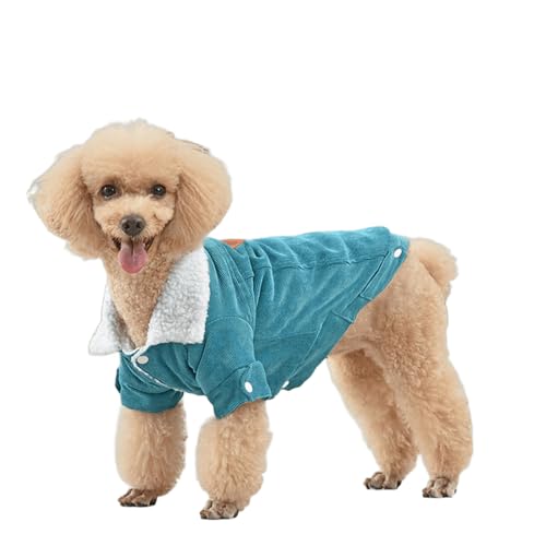 UOSIA Winter-Hundemäntel aus Cord Niedliche mit Fleece gefütterte warme Jacke für Welpen mit Knopfleiste am Kragen Kleidung für Hunde bei kaltem Wetter für Jungen und Mädchen UOSIA Winter-Hundemäntel aus Cord Niedliche mit Fleece gefütterte warme Jacke für Welpen mit Knopfleiste am Kragen Kleidung für Hunde bei kaltem Wetter für Jungen und Mädchen von UOSIA