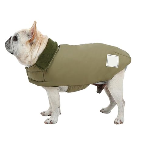 UOSIA wasserdichte Hund Wintermantel Fleece Gefüttert Winddichte Italienische Greyhound Whippet Jacke Mit Verstellbaren Gürteln & Hals, Warme Kalte Wetter Oberbekleidung Für Mittlere Hunde von UOSIA