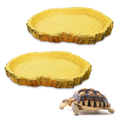 UOSIWYA 2 Stücke Terrarium Wasserschale, Klein Schildkröten Zubehör Futterschale Reptilien Wasserschale Landschildkröten Terrarium Zubehör für Reptilien Gecko Schlange UOSIWYA 2 Stücke Terrarium Wasserschale, Klein Schildkröten Zubehör Futterschale Reptilien Wasserschale Landschildkröten Terrarium Zubehör für Reptilien Gecko Schlange von UOSIWYA