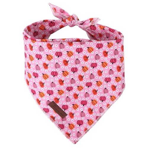 Halloween-Kürbis-Hundehalstuch, Halloween-Dreieckstuch mit Kürbismuster, Baumwoll-Tuch für Mädchen, Jungen, Hunde oder Katzen, niedliches Welpen-Bandana, ausgefallene für Hunde Halloween-Kürbis-Hundehalstuch, Halloween-Dreieckstuch mit Kürbismuster, Baumwoll-Tuch für Mädchen, Jungen, Hunde oder Katzen, niedliches Welpen-Bandana, ausgefallene für Hunde von UP URARA PUP