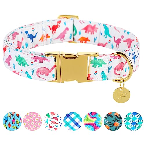 UP URARA PUP Dinosaurier Sommer Baumwolle Hundehalsband mit Metallschnalle Geschenk Halsband für kleine, mittelgroße und große Mädchen oder Jungen Hunde Niedlich Langlebig Bequem Haustier Halsbänder UP URARA PUP Dinosaurier Sommer Baumwolle Hundehalsband mit Metallschnalle Geschenk Halsband für kleine, mittelgroße und große Mädchen oder Jungen Hunde Niedlich Langlebig Bequem Haustier Halsbänder von UP URARA PUP