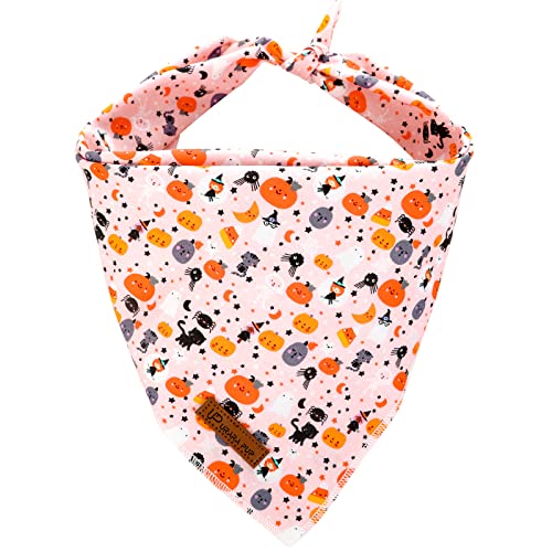 UP URARA PUP Halloween Hund Bandana, Thanksgiving Dreieck Bid Schal für Kleine Mittlere Hunde, Kürbis Hund Bandana, Niedlich Welpen Bandana von UP URARA PUP