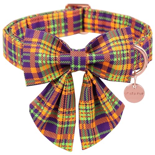 UP URARA PUP Halloween-Hundehalsband mit Fliege, Halloween-Fliege für kleine Mädchen, Jungen, Herbst und Winter, Hundehalsband mit robuster Metallschnalle, niedliches kariertes Haustierhalsband, XS, UP URARA PUP Halloween-Hundehalsband mit Fliege, Halloween-Fliege für kleine Mädchen, Jungen, Herbst und Winter, Hundehalsband mit robuster Metallschnalle, niedliches kariertes Haustierhalsband, XS, von UP URARA PUP