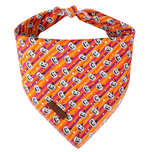 UP URARA PUP Halloween-Kürbis-Hundehalstuch, Halloween-Dreieckstuch mit Kürbismuster, Baumwoll-Tuch für Mädchen, Jungen, Hunde oder Katzen, niedliches Welpen-Bandana, ausgefallene für Hunde UP URARA PUP Halloween-Kürbis-Hundehalstuch, Halloween-Dreieckstuch mit Kürbismuster, Baumwoll-Tuch für Mädchen, Jungen, Hunde oder Katzen, niedliches Welpen-Bandana, ausgefallene für Hunde von UP URARA PUP