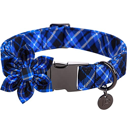 UP URARA PUP Hundehalsband mit Blume, Baumwolle Hundehalsband für große Mädchen Hündinnen, Urlaub Blau Hundehalsband mit langlebiger Metallschnalle, L, Halsumfang 40.6–61 cm UP URARA PUP Hundehalsband mit Blume, Baumwolle Hundehalsband für große Mädchen Hündinnen, Urlaub Blau Hundehalsband mit langlebiger Metallschnalle, L, Halsumfang 40.6–61 cm von UP URARA PUP