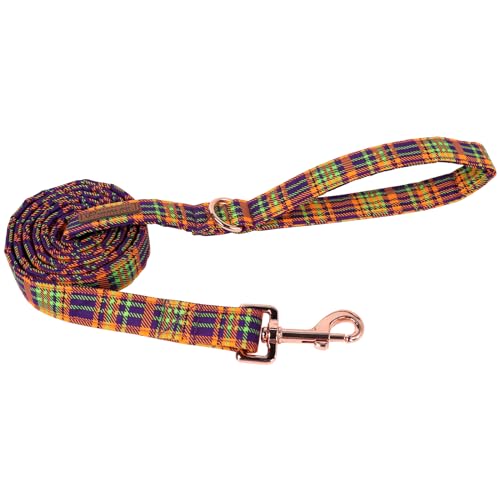 UP URARA PUP Hundeleine, passend für Hundehalsband, robuste und langlebige Baumwolle, für Halloween oder Herbst, karierte Hundetrainingsleine für kleine, mittelgroße und große Hunde UP URARA PUP Hundeleine, passend für Hundehalsband, robuste und langlebige Baumwolle, für Halloween oder Herbst, karierte Hundetrainingsleine für kleine, mittelgroße und große Hunde von UP URARA PUP