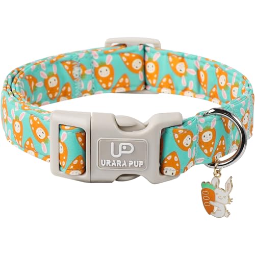 UP URARA PUP Oster-Hundehalsband, schöne Baumwolle, Osterkarotte, verstellbares Welpenhalsband für Mädchen, Jungen, Hund, bezauberndes Karottenhalsband für kleine, mittelgroße und große Hunde UP URARA PUP Oster-Hundehalsband, schöne Baumwolle, Osterkarotte, verstellbares Welpenhalsband für Mädchen, Jungen, Hund, bezauberndes Karottenhalsband für kleine, mittelgroße und große Hunde von UP URARA PUP