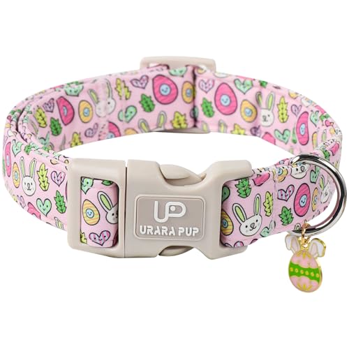 UP URARA PUP Osterhasen-Hundehalsband, Baumwolle, Ostereier, Hundehalsband für Mädchen, Jungen, Welpen, niedliches Kaninchen-Halsband mit Schnellverschluss UP URARA PUP Osterhasen-Hundehalsband, Baumwolle, Ostereier, Hundehalsband für Mädchen, Jungen, Welpen, niedliches Kaninchen-Halsband mit Schnellverschluss von UP URARA PUP