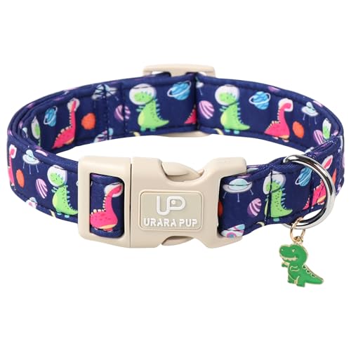 UP URARA PUP Sommer-Hundehalsband, Dinosaurier-Hundehalsband, mit Planeten-Schnitt, blau, Sommer, Haustier, weich, verstellbar und stilvoll, für kleine/mittelgroße Hunde UP URARA PUP Sommer-Hundehalsband, Dinosaurier-Hundehalsband, mit Planeten-Schnitt, blau, Sommer, Haustier, weich, verstellbar und stilvoll, für kleine/mittelgroße Hunde von UP URARA PUP