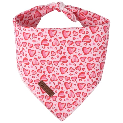 UP URARA PUP Valentine Hundehalstuch, Dreieckstuch mit rosa Herzen, für kleine und mittelgroße Hunde, Baumwolle, Haustier-Tuch für Mädchen, Jungen, Hunde oder Katzen, rotes Hundehalstuch, niedliches UP URARA PUP Valentine Hundehalstuch, Dreieckstuch mit rosa Herzen, für kleine und mittelgroße Hunde, Baumwolle, Haustier-Tuch für Mädchen, Jungen, Hunde oder Katzen, rotes Hundehalstuch, niedliches von UP URARA PUP