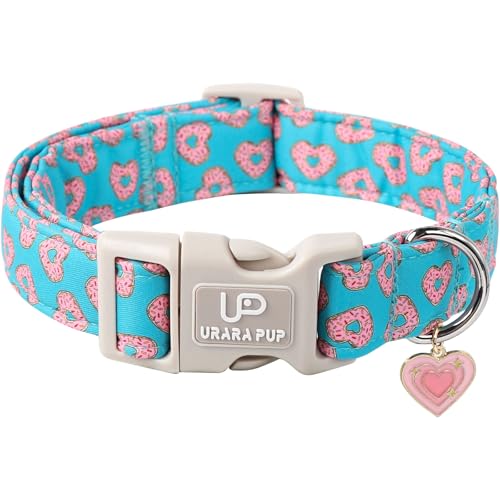UP URARA PUP Valentinstag Hundehalsband, rosa Herz Hundehalsband mit Schnellverschluss, Valentinstagsgeschenk, Haustier, Mädchen, Jungen, Hundehalsband für Welpen, kleine, mittelgroße Hunde UP URARA PUP Valentinstag Hundehalsband, rosa Herz Hundehalsband mit Schnellverschluss, Valentinstagsgeschenk, Haustier, Mädchen, Jungen, Hundehalsband für Welpen, kleine, mittelgroße Hunde von UP URARA PUP