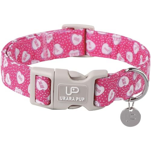 UP URARA PUP Valentinstag Hundehalsband, rosa Herz Hundehalsband mit Schnellverschluss, Valentinstagsgeschenk, Haustierhalsband für Welpen, Mädchen, Jungen, Hund, Hochzeit Hundehalsband UP URARA PUP Valentinstag Hundehalsband, rosa Herz Hundehalsband mit Schnellverschluss, Valentinstagsgeschenk, Haustierhalsband für Welpen, Mädchen, Jungen, Hund, Hochzeit Hundehalsband von UP URARA PUP