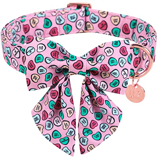 UP URARA PUP Valentinstag Hundehalsband mit Fliege, Valentinstag Fliege Halsband für Kleine Mädchen Junge Hund, Valentinstag & Hochzeit Geschenk Haustier Halsband, S, Hals 25.4-40.6 cm UP URARA PUP Valentinstag Hundehalsband mit Fliege, Valentinstag Fliege Halsband für Kleine Mädchen Junge Hund, Valentinstag & Hochzeit Geschenk Haustier Halsband, S, Hals 25.4-40.6 cm von UP URARA PUP