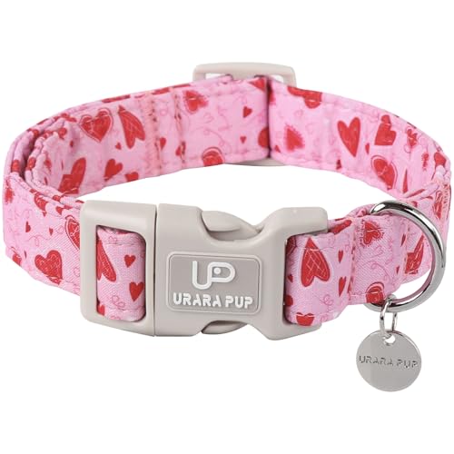 UP URARA PUP Valentinstags-Halsband – Rosa Herz Schnellverschluss für Welpen Hunde UP URARA PUP Valentinstags-Halsband – Rosa Herz Schnellverschluss für Welpen Hunde von UP URARA PUP