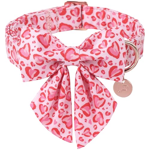 UP URARA PUP Valentinstags-Hundehalsband mit Fliege, rosa Herz-Fliege mit Metallschnalle, Valentinstagsgeschenk, Haustierhalsband für Welpen, Mädchen, Jungen, Hund oder Katze, Hochzeits-Hundehalsband, UP URARA PUP Valentinstags-Hundehalsband mit Fliege, rosa Herz-Fliege mit Metallschnalle, Valentinstagsgeschenk, Haustierhalsband für Welpen, Mädchen, Jungen, Hund oder Katze, Hochzeits-Hundehalsband, von UP URARA PUP