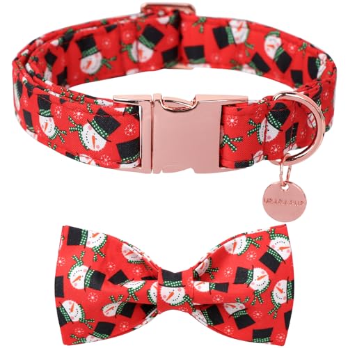 UP URARA PUP Weihnachts-Hundehalsband mit Fliege, Weihnachtshalsband für Welpen, Mädchen, Jungen, Hund oder Katze, Fliege Hundehalsband mit robuster Metallschnalle, niedliches Haustierhalsband, Größe UP URARA PUP Weihnachts-Hundehalsband mit Fliege, Weihnachtshalsband für Welpen, Mädchen, Jungen, Hund oder Katze, Fliege Hundehalsband mit robuster Metallschnalle, niedliches Haustierhalsband, Größe von UP URARA PUP
