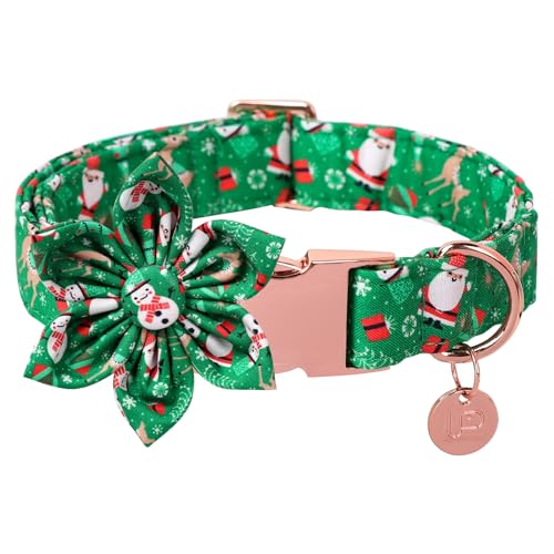UP URARA PUP Weihnachts-Hundehalsband mit Blume, Weihnachtsblumenhalsband für Welpen, Mädchen, Jungen, Hund oder Katze, bequemes Hundehalsband Blume mit robuster Metallschnalle, niedliches UP URARA PUP Weihnachts-Hundehalsband mit Blume, Weihnachtsblumenhalsband für Welpen, Mädchen, Jungen, Hund oder Katze, bequemes Hundehalsband Blume mit robuster Metallschnalle, niedliches von UP URARA PUP