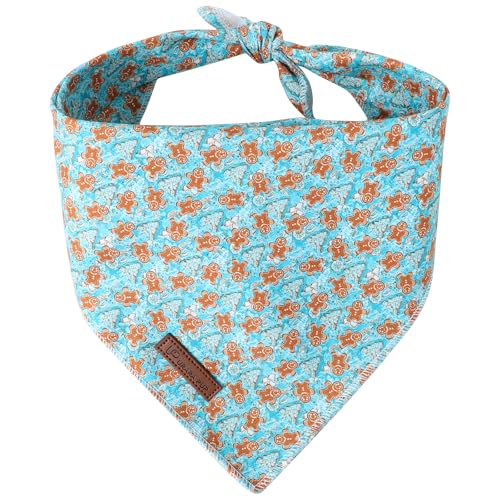 UP URARA PUP Weihnachts-Hundehalstuch, Dreieckstuch mit Lebkuchenmann, Dreieckstuch für Mädchen, Jungen, Hunde, Baumwolle, Haustier-Halstuch, verstellbares Winter-Welpen-Bandana für kleine, UP URARA PUP Weihnachts-Hundehalstuch, Dreieckstuch mit Lebkuchenmann, Dreieckstuch für Mädchen, Jungen, Hunde, Baumwolle, Haustier-Halstuch, verstellbares Winter-Welpen-Bandana für kleine, von UP URARA PUP