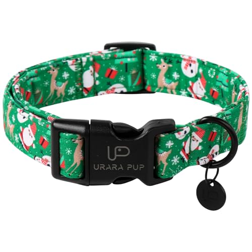 UP URARA PUP Weihnachts-Weihnachtsmann-Hundehalsband, niedliches Weihnachts-Elch-Halsband für Welpen, Mädchen, Jungen, Hund, verstellbar, weihnachtliches grünes Hundehalsband für kleine, mittelgroße UP URARA PUP Weihnachts-Weihnachtsmann-Hundehalsband, niedliches Weihnachts-Elch-Halsband für Welpen, Mädchen, Jungen, Hund, verstellbar, weihnachtliches grünes Hundehalsband für kleine, mittelgroße von UP URARA PUP