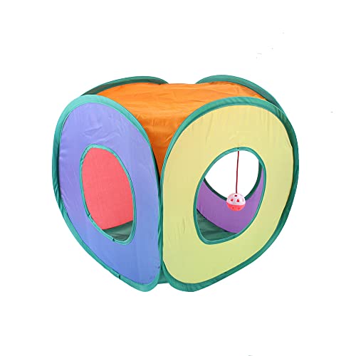 15pcs Katzenkätzchenspielzeug, Interaktiver Regenbogenzelt -Zelt -Tunnel mit Accessoires, Glockenball, Plüschkugel, Transparenter Ball für Innenkatzen und Kätzchen, Teaser Zauberstab mit für Gesunde 15pcs Katzenkätzchenspielzeug, Interaktiver Regenbogenzelt -Zelt -Tunnel mit Accessoires, Glockenball, Plüschkugel, Transparenter Ball für Innenkatzen und Kätzchen, Teaser Zauberstab mit für Gesunde von UPALDHOU