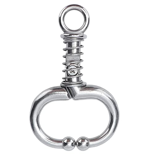 UPALDHOU Schwere Viehfähre Neu Ring Edelstahl Bullenbulle Kuhnasenklemme, Leicht zu Verwendende Farm -Accessoire für Milchkühen (Kleiner W-Feder-Bullennasenring) von UPALDHOU