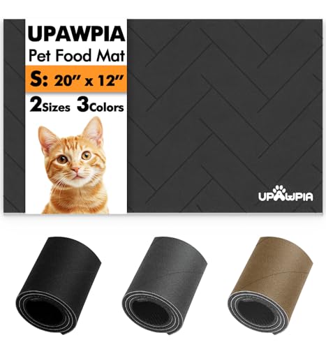 UPAWPIA Haustierfuttermatte, saugfähige Katzenfuttermatte, Hundematte für Futter und Wasser, schnell trocknend, keine Flecken, Hundefütterungsmatte, Platzset für unordentliche Trinker von UPAWPIA