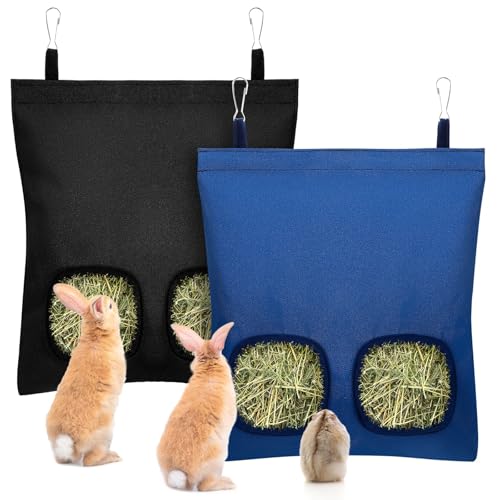 UPINS 2 Heusack für Kaninchen 2-Loch Meerschweinchen Heu Halter Heu Futterspender für Chinchillas Kaninchen Hamster Kleintiere und Tiere UPINS 2 Heusack für Kaninchen 2-Loch Meerschweinchen Heu Halter Heu Futterspender für Chinchillas Kaninchen Hamster Kleintiere und Tiere von UPINS