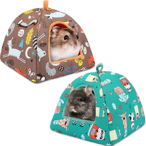 UPINS 2 Stück Meerschweinchenbetten, Meerschweinchenbetthaus Waschbar Kleintierhaus Käfigzubehör für Chinchillas, Zwergkaninchen, Igel, Hamster, Bartagamen, Frettchen und Ratten UPINS 2 Stück Meerschweinchenbetten, Meerschweinchenbetthaus Waschbar Kleintierhaus Käfigzubehör für Chinchillas, Zwergkaninchen, Igel, Hamster, Bartagamen, Frettchen und Ratten von UPINS