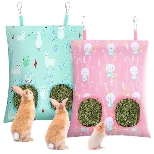UPINS Heusack für Kaninchen, Meerschweinchen, Heutasche für Meerschweinchen, Käfig, Heu-Futterstation für Kaninchen, Chinchillas, Hamster, kleine Haustiere und Tiere, 2 Stück UPINS Heusack für Kaninchen, Meerschweinchen, Heutasche für Meerschweinchen, Käfig, Heu-Futterstation für Kaninchen, Chinchillas, Hamster, kleine Haustiere und Tiere, 2 Stück von UPINS