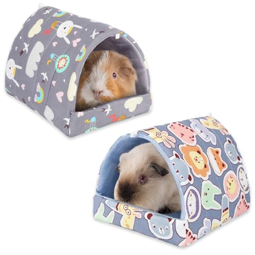 UPINS Meerschweinchenbett, Meerschweinchenversteck waschbar, Kleintierhaus, Käfigzubehör, Himmelblau, für Zwergkaninchen, Chinchillas, Hamster, Igel, Frettchen, Bartagamen, und Ratten, 2 Stück UPINS Meerschweinchenbett, Meerschweinchenversteck waschbar, Kleintierhaus, Käfigzubehör, Himmelblau, für Zwergkaninchen, Chinchillas, Hamster, Igel, Frettchen, Bartagamen, und Ratten, 2 Stück von UPINS