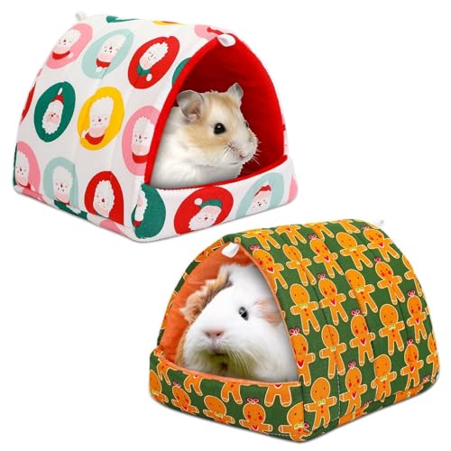 UPINS Meerschweinchenbett, Meerschweinchenversteck waschbar, Kleintierhaus, Käfigzubehör für Zwergkaninchen, Chinchillas, Hamster, Igel, Frettchen, Bartagamen und Ratten, 2 Stück UPINS Meerschweinchenbett, Meerschweinchenversteck waschbar, Kleintierhaus, Käfigzubehör für Zwergkaninchen, Chinchillas, Hamster, Igel, Frettchen, Bartagamen und Ratten, 2 Stück von UPINS