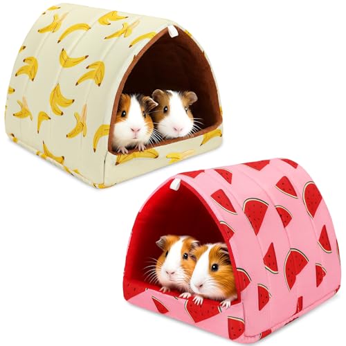 UPINS Meerschweinchenbett, Meerschweinchenversteck waschbar, Kleintierhaus, Käfigzubehör für Zwergkaninchen, Chinchillas, Hamster, Igel, Frettchen, Bartagamen und Ratten, 2 Stück UPINS Meerschweinchenbett, Meerschweinchenversteck waschbar, Kleintierhaus, Käfigzubehör für Zwergkaninchen, Chinchillas, Hamster, Igel, Frettchen, Bartagamen und Ratten, 2 Stück von UPINS