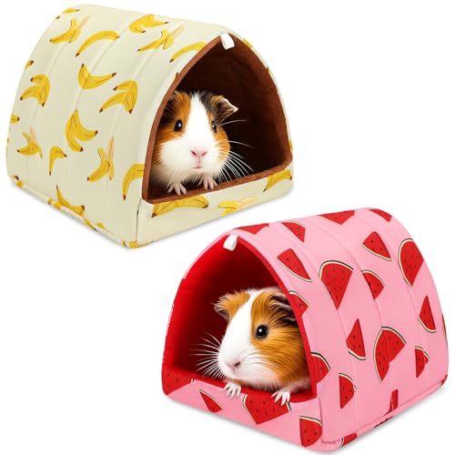 UPINS Meerschweinchenbett, Meerschweinchenversteck waschbar, Kleintierhaus, Käfigzubehör für Zwergkaninchen, Chinchillas, Hamster, Igel, Frettchen, Bartagamen und Ratten, 2 Stück UPINS Meerschweinchenbett, Meerschweinchenversteck waschbar, Kleintierhaus, Käfigzubehör für Zwergkaninchen, Chinchillas, Hamster, Igel, Frettchen, Bartagamen und Ratten, 2 Stück von UPINS