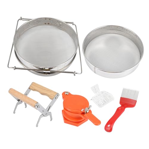 UPKOCH 1 Satz Beekeeping Tool Set Teiliges Set mit Doppeltem Filternetz Honigauslass Königinnenclip Wabenclip und Honiggabel für Effektive und Honigernte UPKOCH 1 Satz Beekeeping Tool Set Teiliges Set mit Doppeltem Filternetz Honigauslass Königinnenclip Wabenclip und Honiggabel für Effektive und Honigernte von UPKOCH